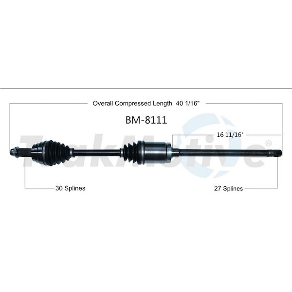 Surtrack Axle Cv Axle Shaft, Bm-8111 BM-8111 - main